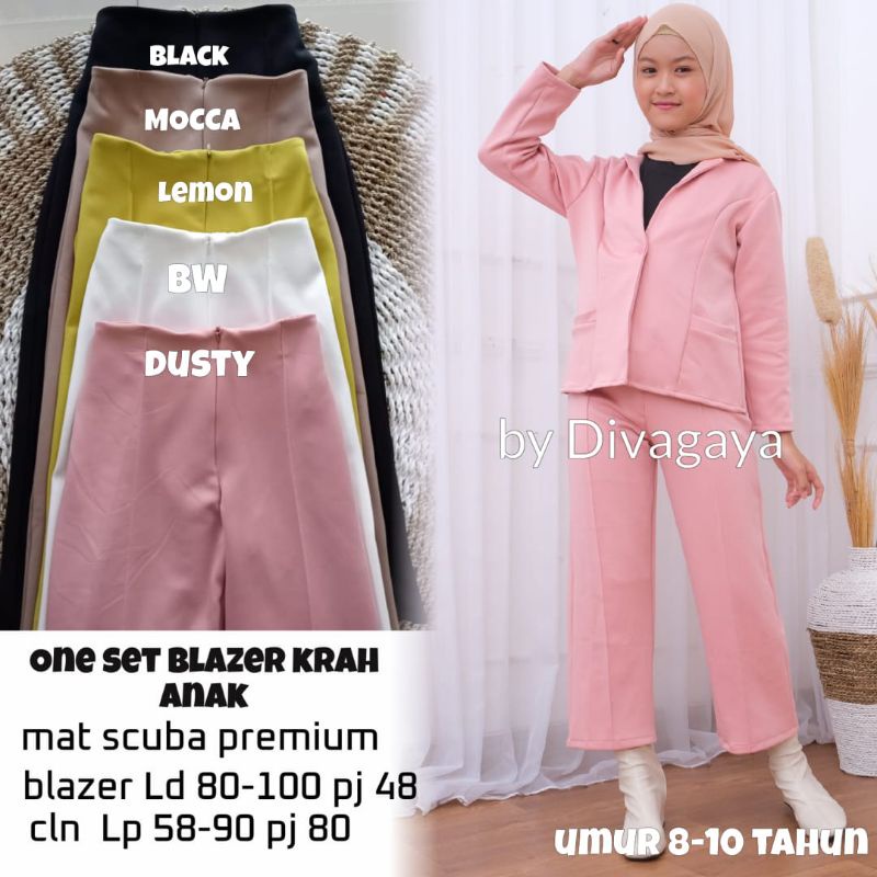 ONE SET BLAZER KRAH ANAK TERBARU