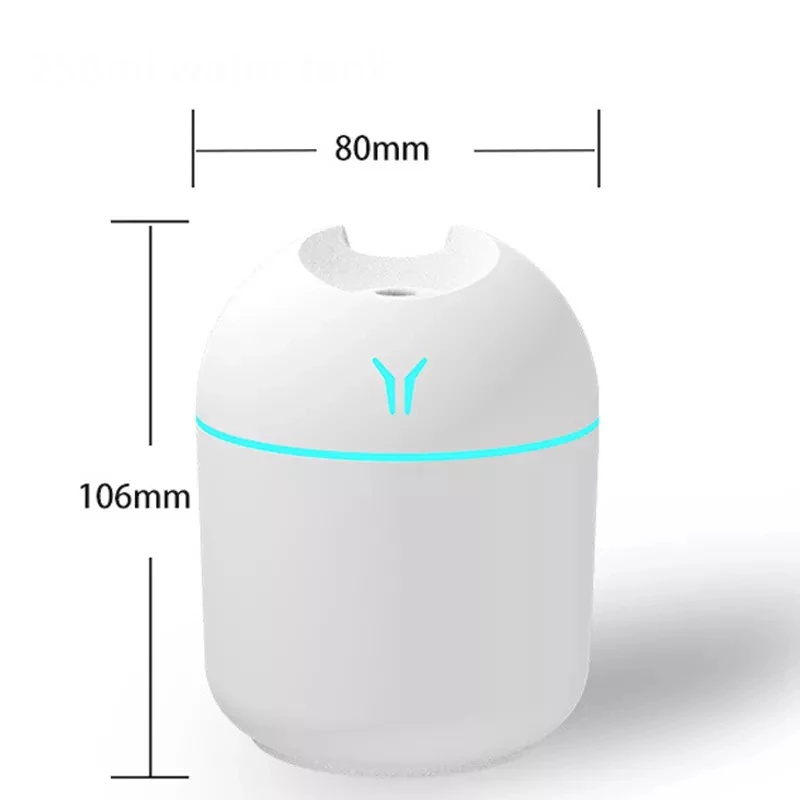 250ml Diffuser Minyak Aroma Mini/USB Essential Oil Atomizer Pelembab Udara Elektrik Dengan Lampu Malam LED Untuk Mobil Rumah