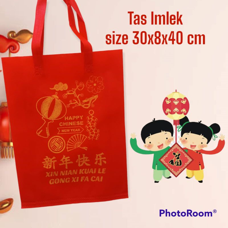 

Tas Imlek HSH Tenteng Press Spunbond size 30x8x40 cm