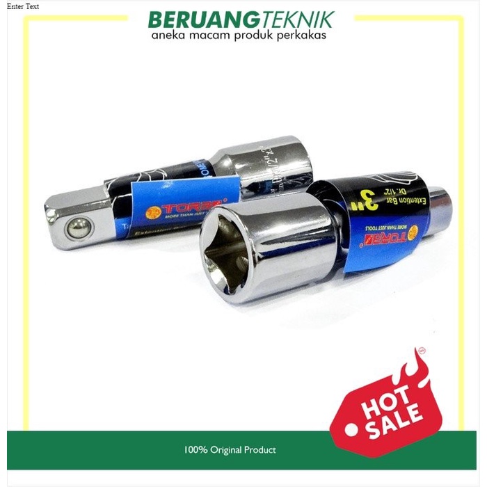 TORA Wrench Extension Bar 3 Inch 1/2" DR - Sambungan Mata Socket