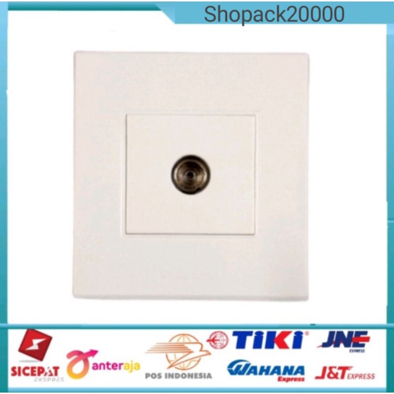 Wall plate 1 Antena TV 1 Port / Face Plate 1 Antena 1 Port