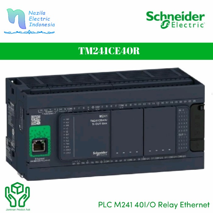 Jual Schneider Modicon TM241CE40R PLC M241-40 I/O Ethernet TM241 ...