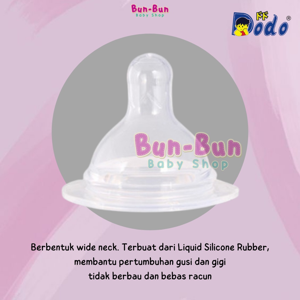DODO Botol Susu Bayi 150ml Nipple Wide Neck Bottle Karakter Dot Leher Lebar Standar Perlengkapan Baru Lahir Peralatan Makan MPASI Baby New Born BPA FREE Newborn Bunbunbabyshop