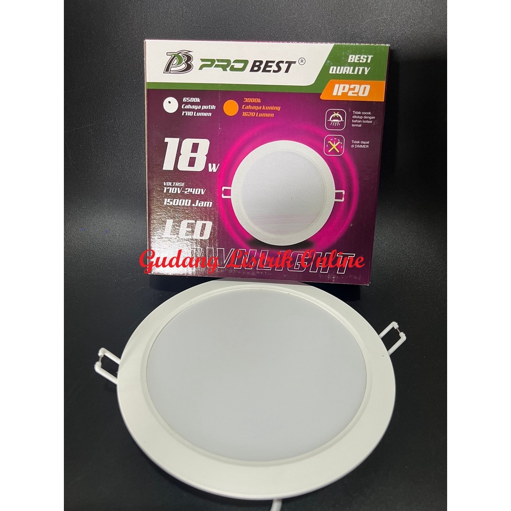 Lampu Downlight 6,9,12,18 Watt Probest / Led Panel