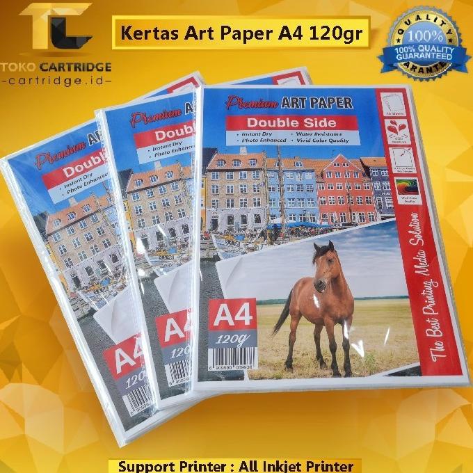 Jual Harga Terbaik Kertas Art Paper A4 120 gsm 50 Lbr Carton Artpaper Karton putih glossy