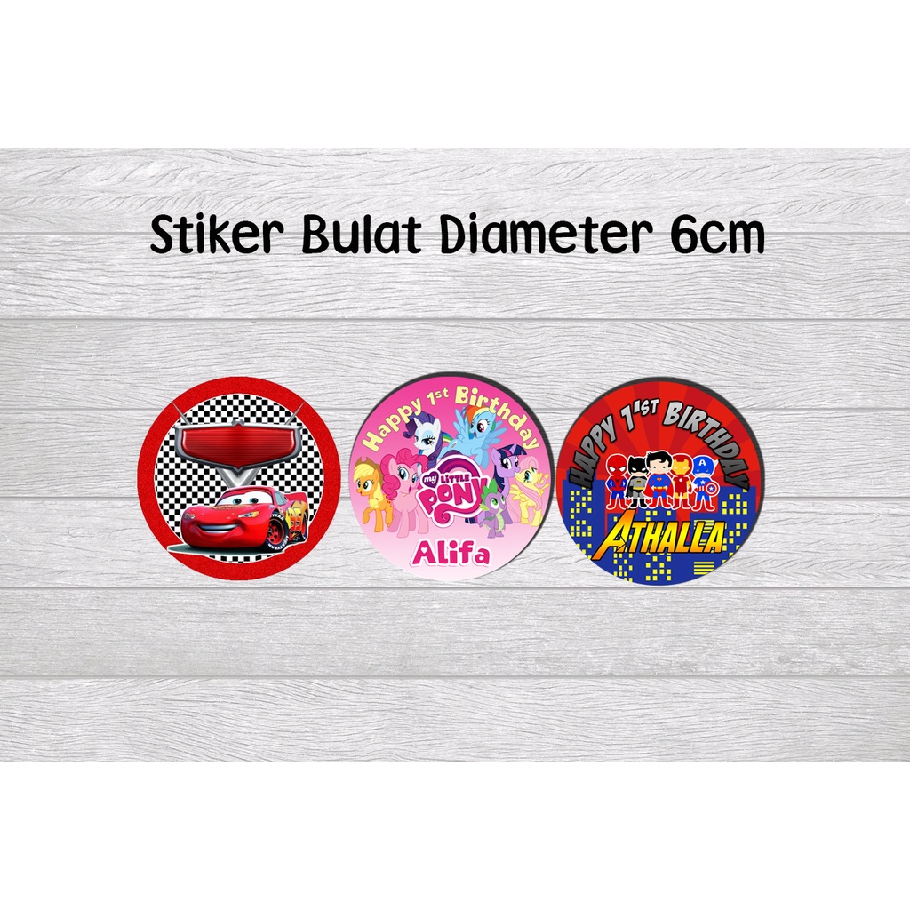 

Stiker bulat 6cm