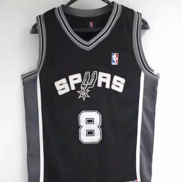 ⭐BISA COD⭐ Jersey Basket Spurs - Patrick Mills - Hitam, 12