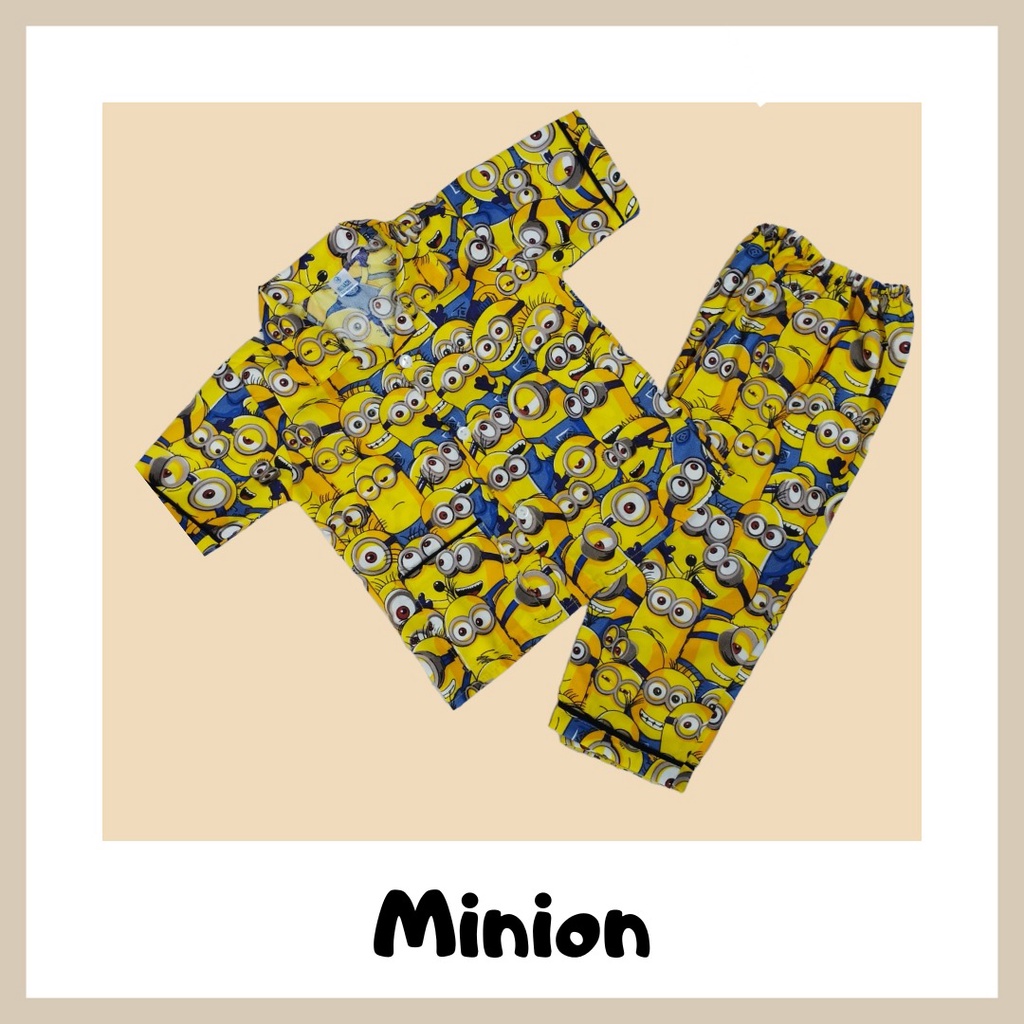 Piyama Karakter usia 11 -12 Tahun 6 pcs