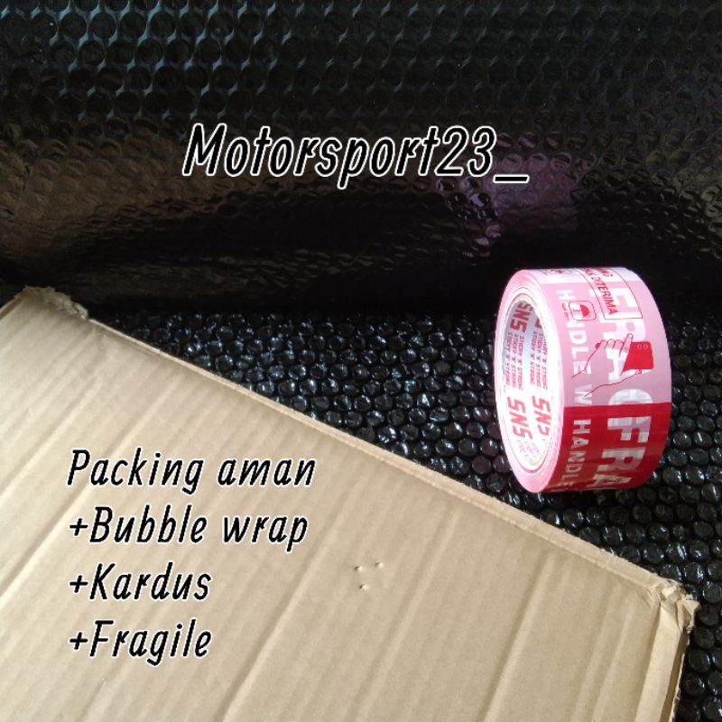 

Packing aman + Bubble, kardus, fragile