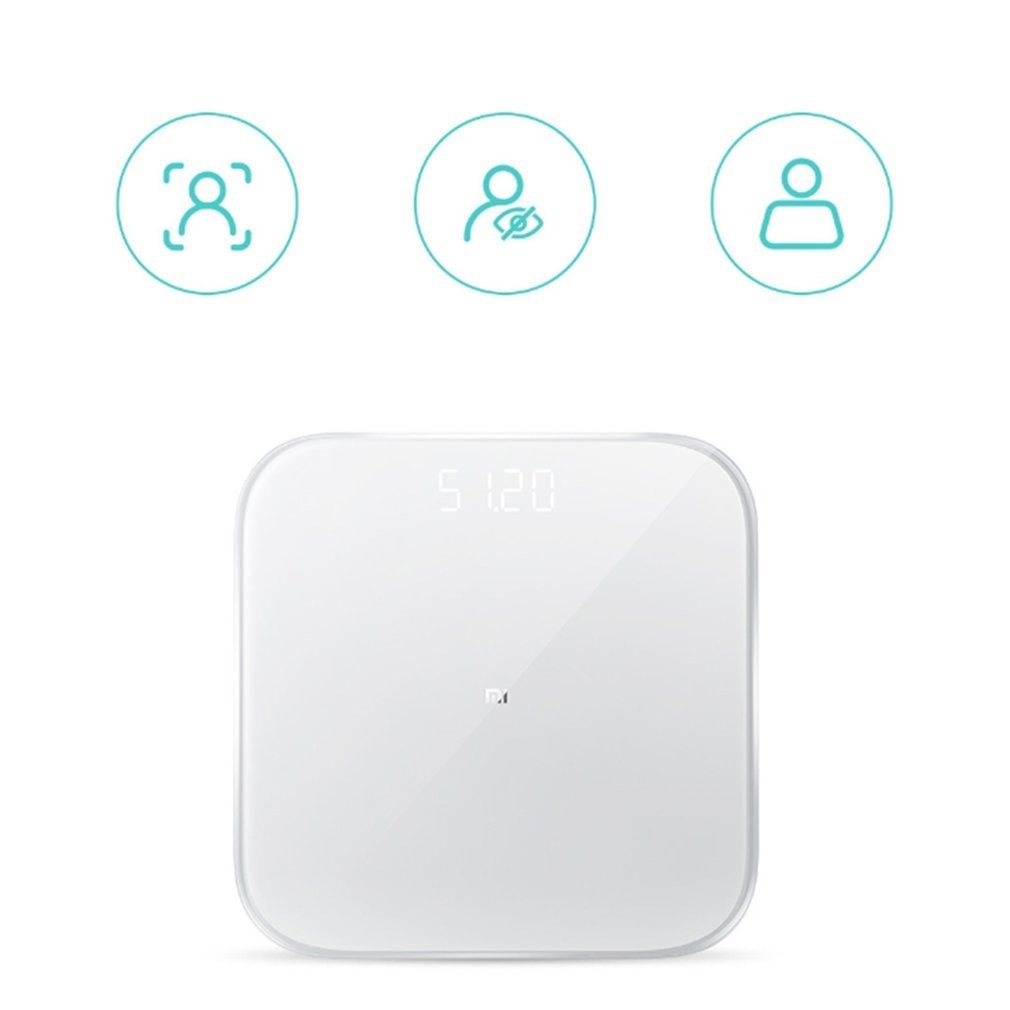 Mi Millet Smart Scale 2 Bluetooth 5.0 LED Display for Android / iOS - XMTZC04HM - White
