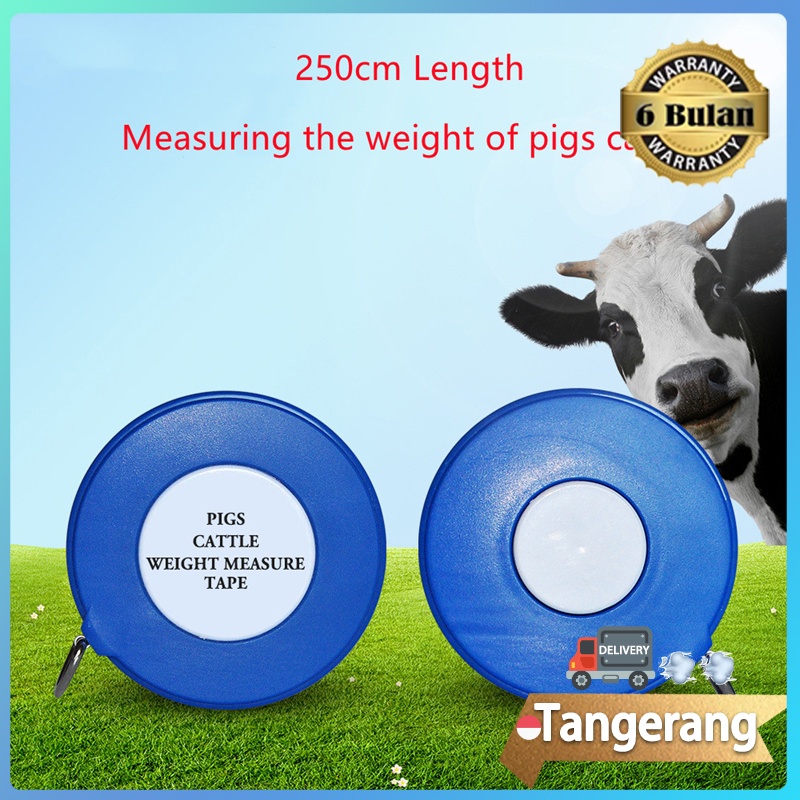 Meteran Sapi / Pita Ukur Ternak Sapi Babi 250cm 1 Ton/ Alat Ukur Lingkar Dada Sapi