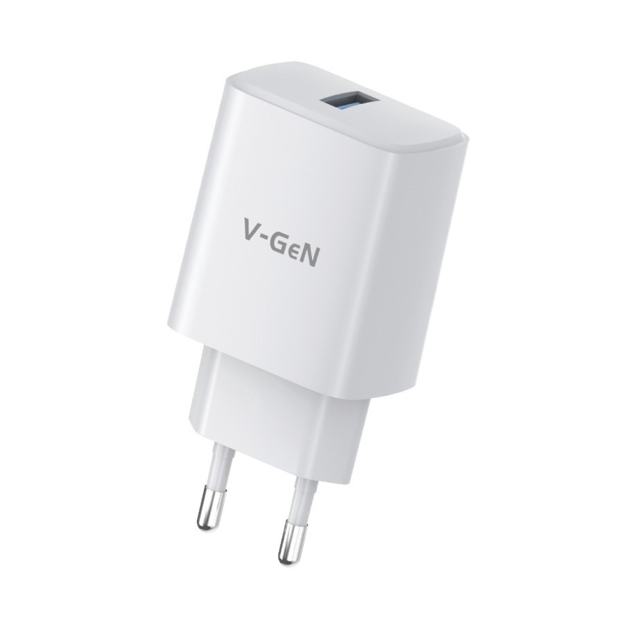 Adaptor Charger V-GeN VTC1-17 Fast Charging QC 3.0 15W TC with Cable