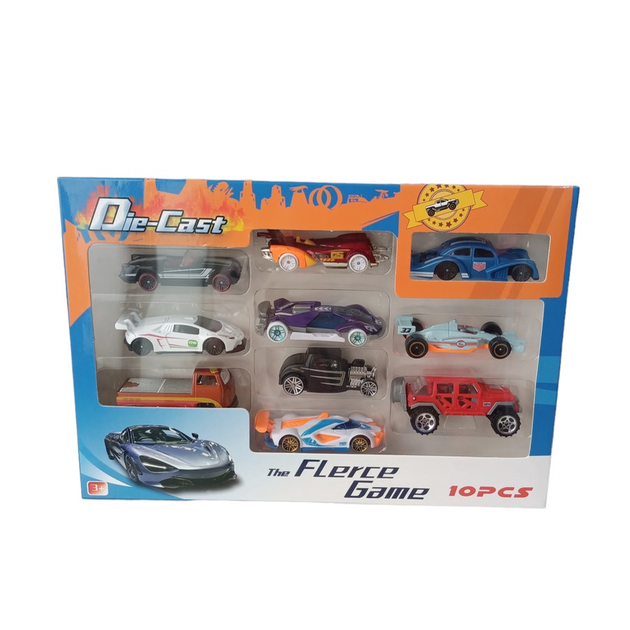 PROMO - Mainan Mobil Mobilan Die Cast Metal 10pcs 278-10 /mainan anak /koleksi mainan /mainan mobil /kado mainan anak