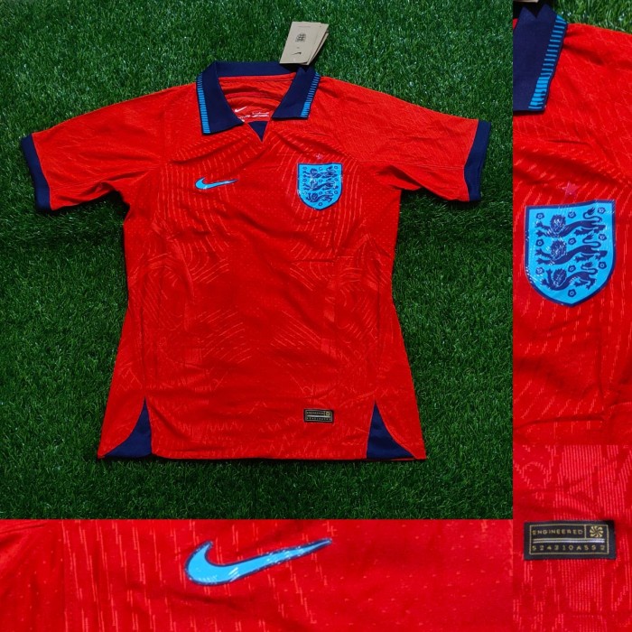 ⭐BISA COD⭐ PLAYER ISSUE JERSEY INGGRIS AWAY VAPORKNIT PIALA DUNIA 2022 GRADE ORI - S