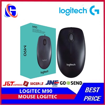 Logitech M90 full size corded mouse M 90