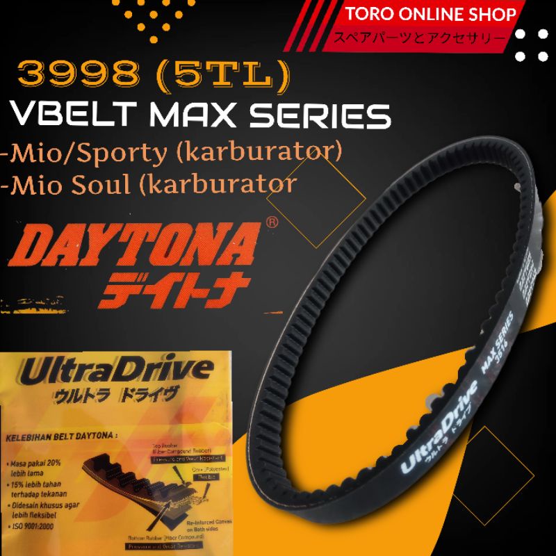 Daytona 3998 vanbelt daytona mio mio sporty mio soul 5tl vbelt fanbelt mio