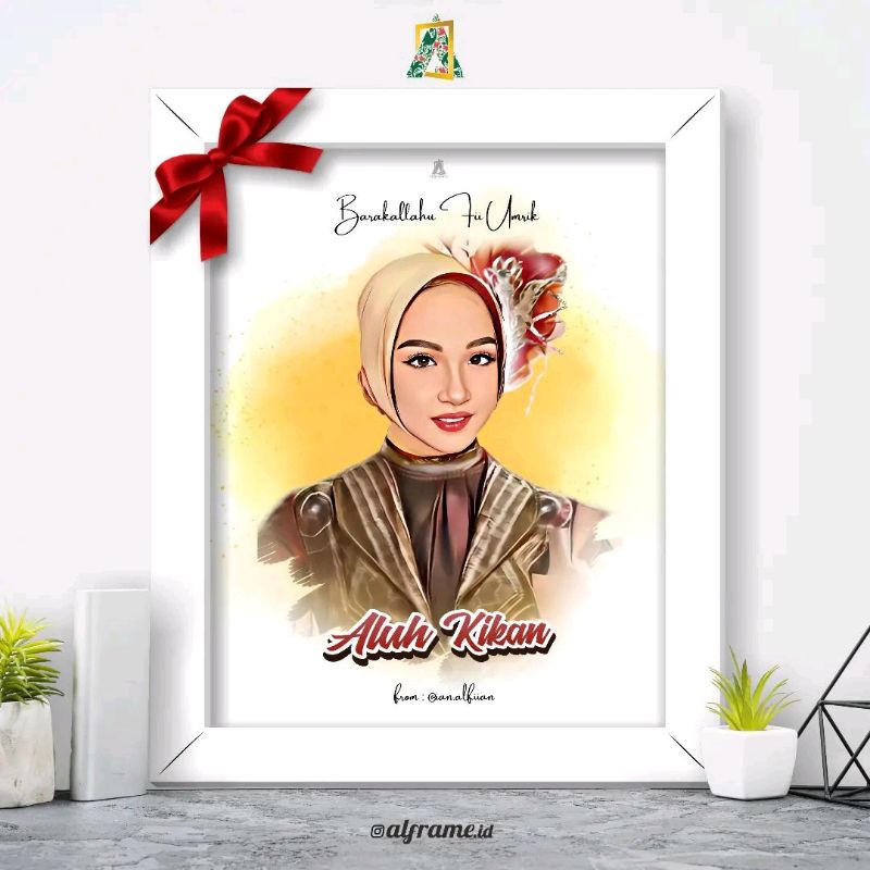 EDIT LUKISAN > HADIAH FIGURA/FRAME | Hadiah Pernikahan, Hadiah Wisuda, Hadiah Ulang Tahun | Kado Per