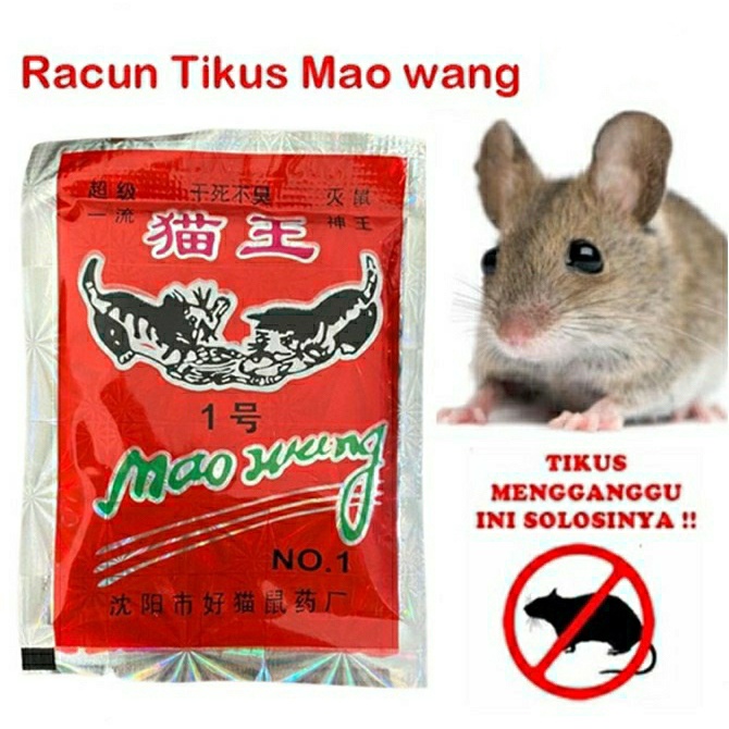 Racun Tikus Mao Wang Merah Tingkat Tertinggi Hologram Original