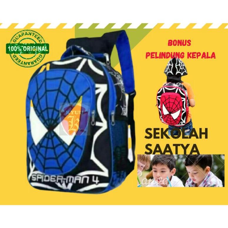 BAYAR DITEMPAT - MARVEL SPIDERMAN TAS ANAK RANSEL TK & SD ANAK LAKI-LAKI & PREMPUAN TAS SEKOLAH 1-2-