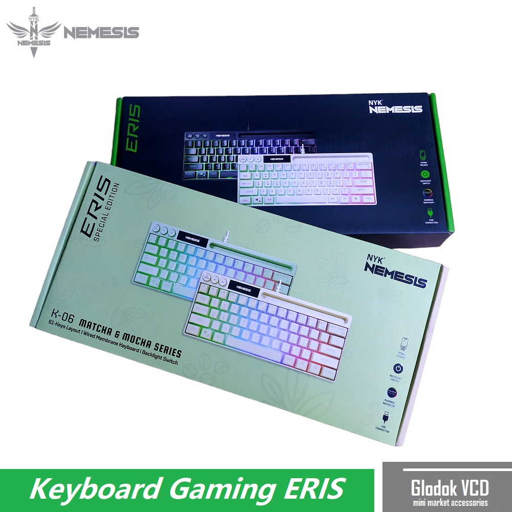 Keyboard Gaming Membrane NYK Nemesis K-06 Eris With Holder