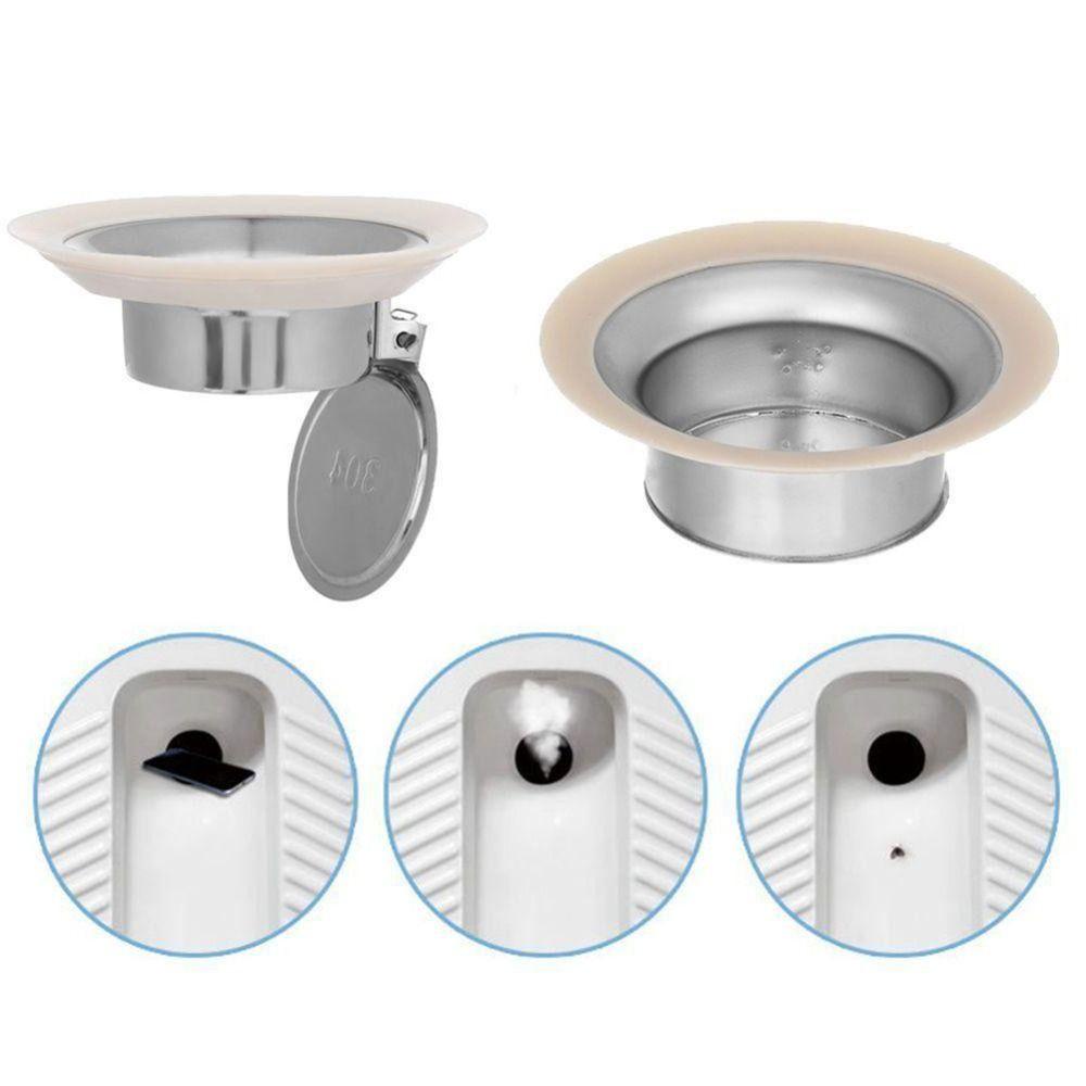 [Elegan] Toilet Plug Stainless Steel Anti Bau Anti Sumbatan Penutup Pipa Selokan Anti Serangga