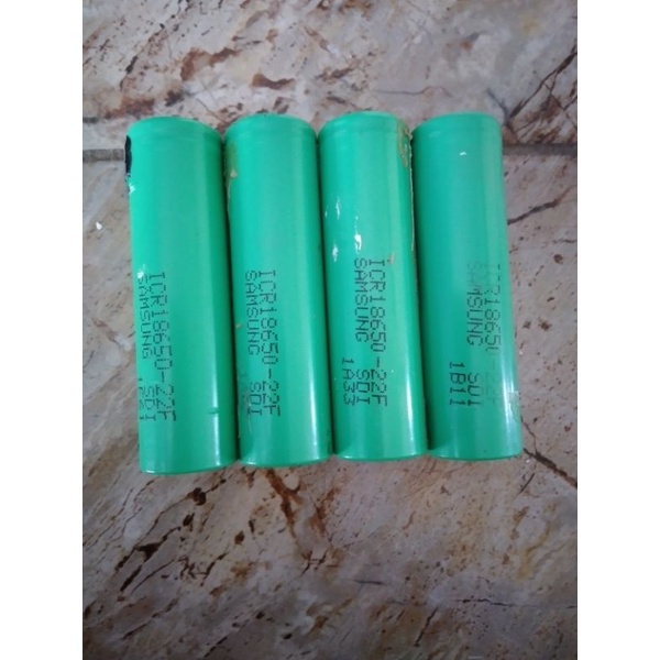 baterai samsung icr 18650 22f bekas