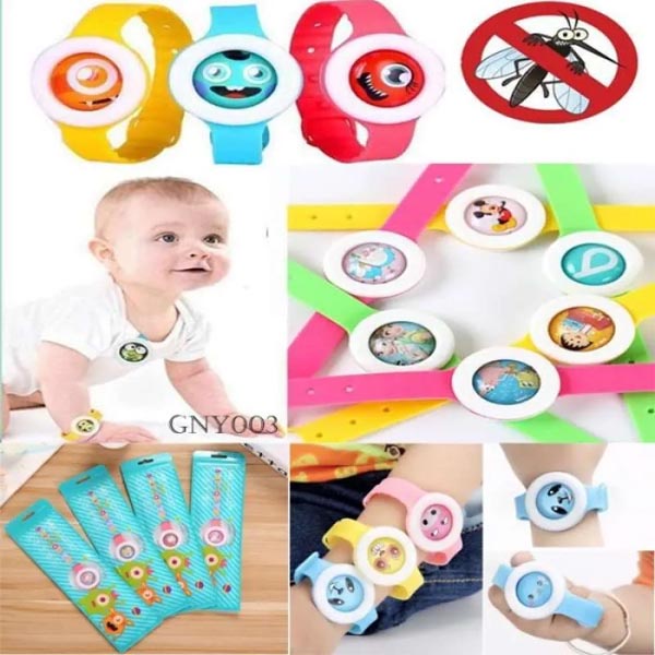 Gelang Bentuk Jam Tangan Bayi Clip Anti Nyamuk Gesper Anak Karakter kartun Lucu Anti Air