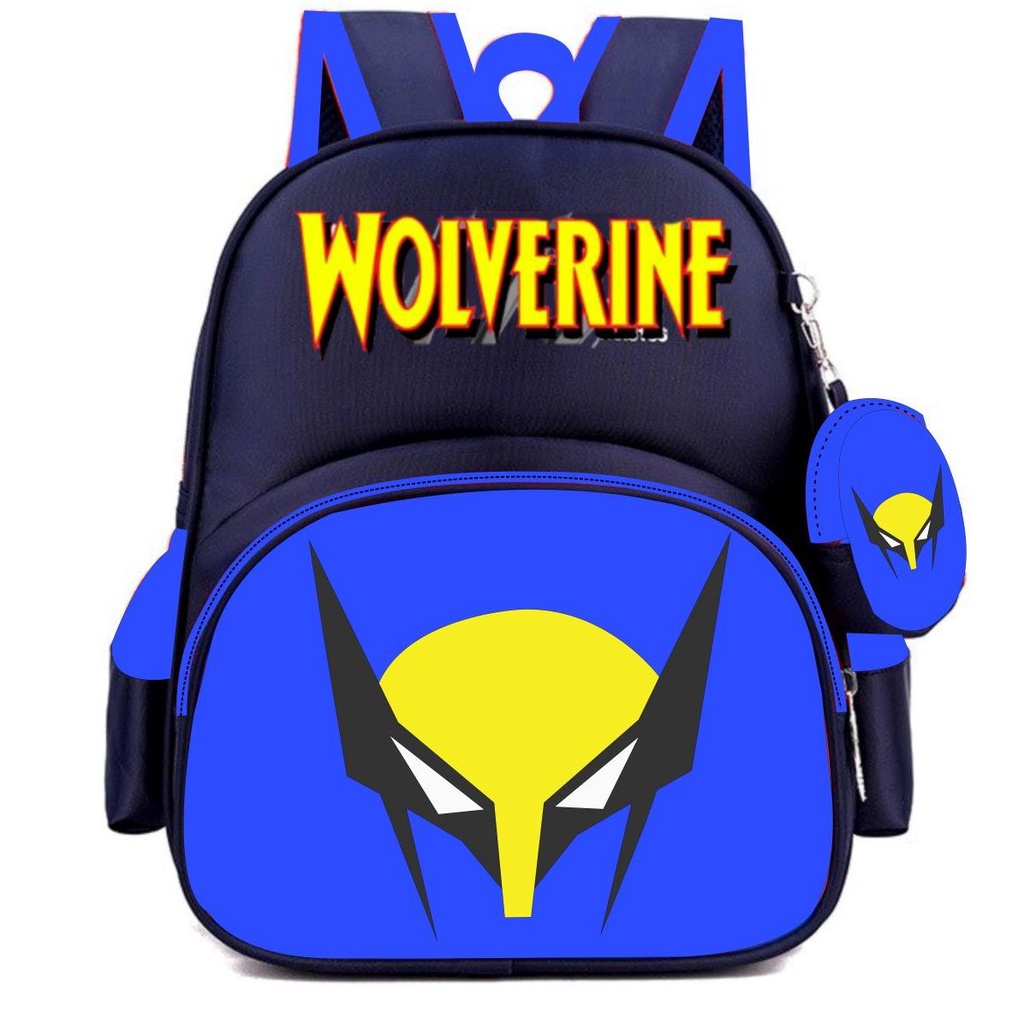 Tas Ransel Sekolah Anak Pria Terbaru 2022 Tas Backpack Sekolah Anak Laki-Laki PAUD TK SD SMP Termurah Tas Gendong Laki-Laki Motif Carakter Marvel Wolverine Terbaru Tas Ransel Backpack Korea Style BISA BAYAR DI TEMPAT [COD]