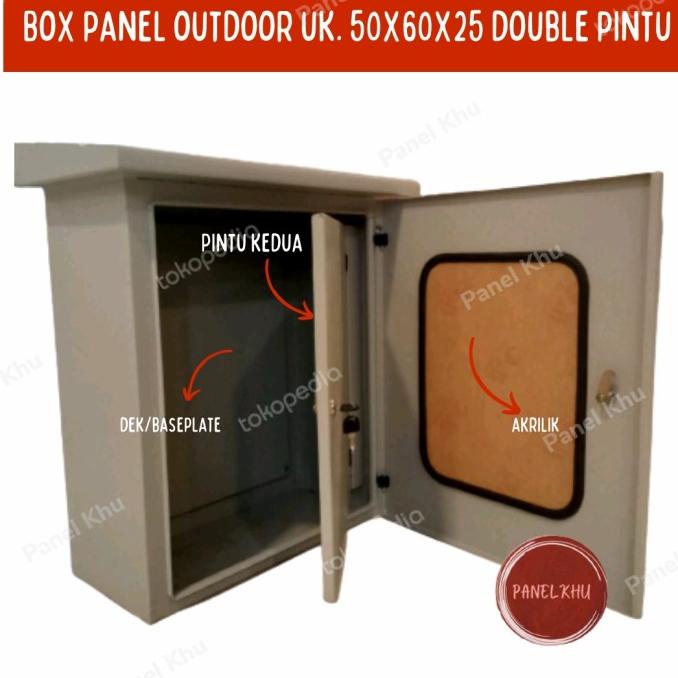 Box Panel Outdoor Double Pintu 50X60X25 Plat 1,2Mm