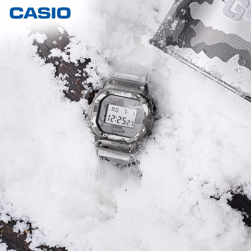 G-SHOCK Transparent Camo / Camouflage Series Waterproof Sports Watch Fashion Men's Watch GM-110SCM-1APR GM-5600SCM-1PR