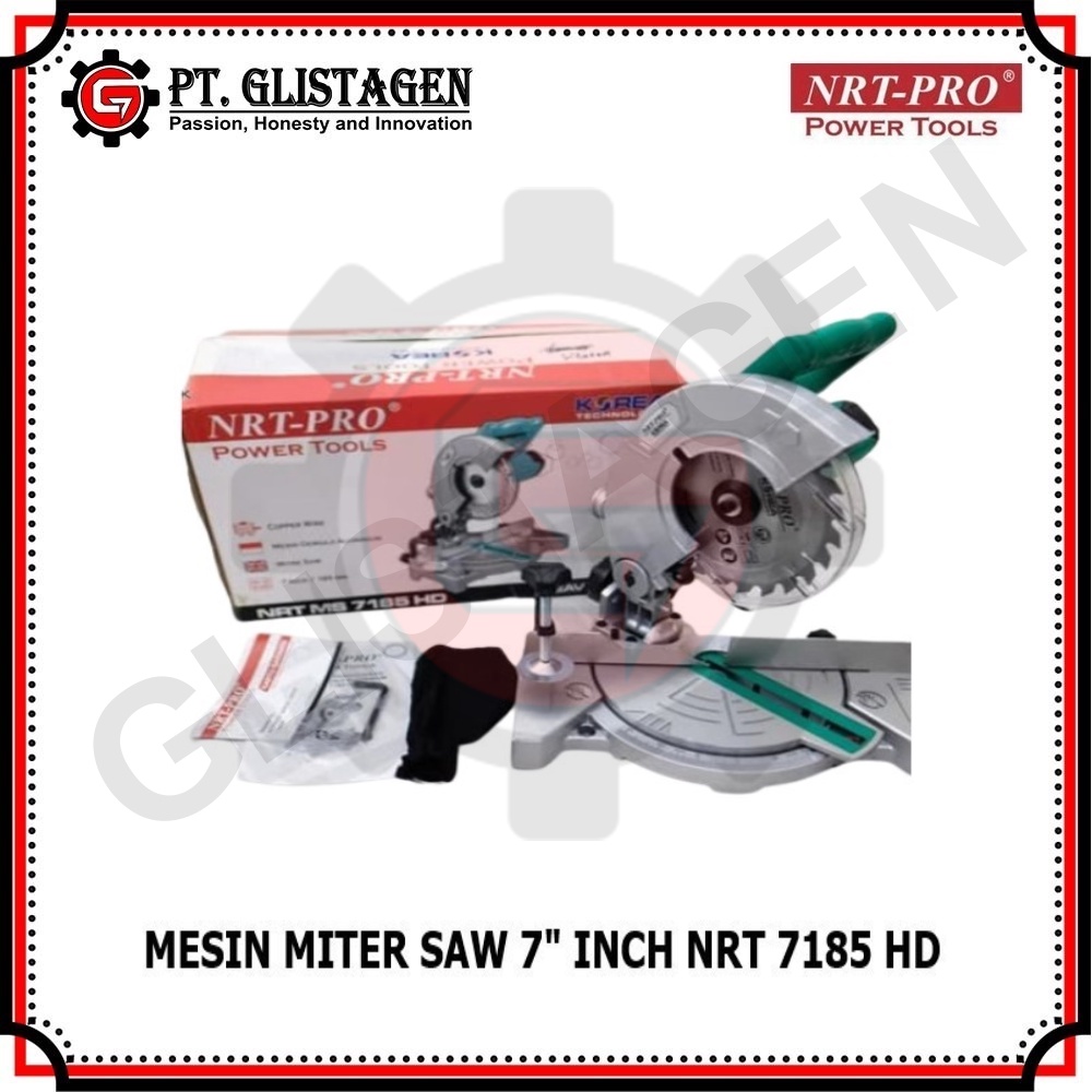 NRT-PRO MS7185HD Mesin Miter Saw 7&quot; inch Gergaji Potong kayu Aluminium