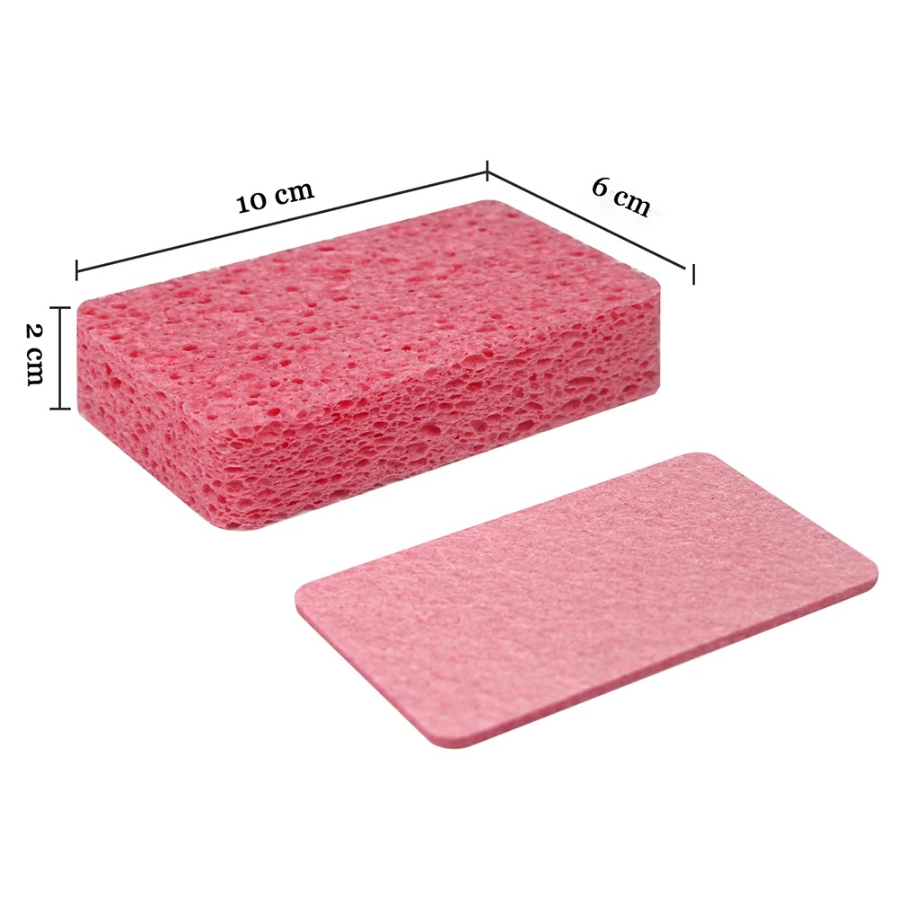 Alat Cuci Gadget Pulp Spons Menghilangkan Karat Scouring Pad Minyak Cuci Piring Peralatan Makan Dapur Degreasing Kompor Tahan Lama Magic Wipe Cloth Super Absorbent