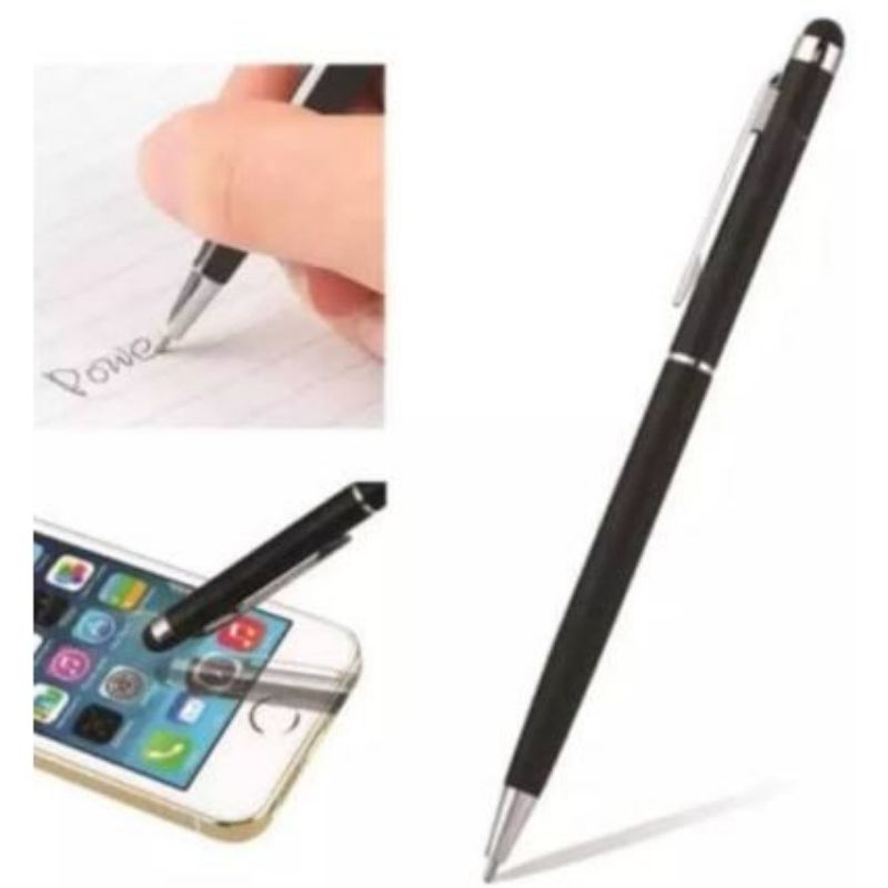 Pen Stylus 2in1 / Stylus Pen 2in1 Universal Murah / Pen stylus / Pen Andoid &amp; ios