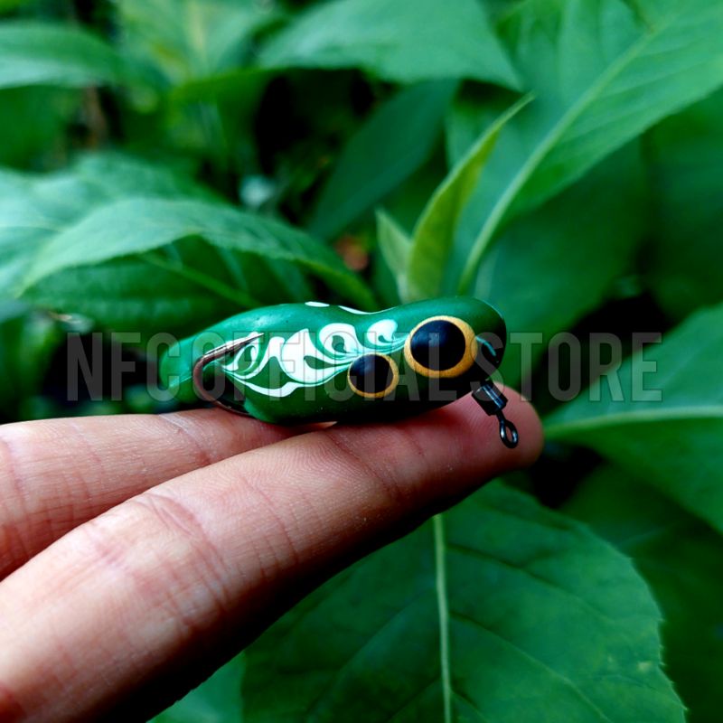 Soft frog Geol 4,5 cm 4 gram Super lentur, Kuat &amp; Anti mocel Auto WTD Umpan Gabus &amp; Toman