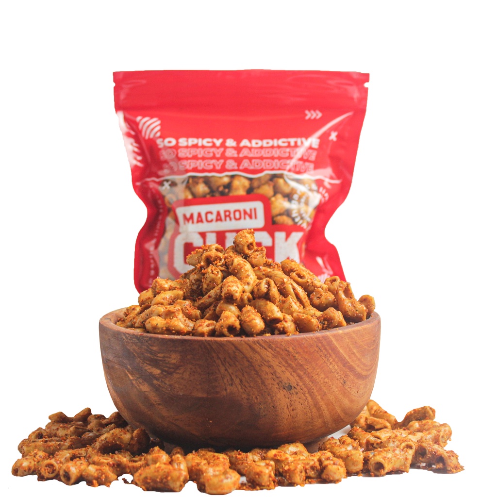 

Macaroni Cuck Makaroni Bantet Pedas Daun jeruk Kemasan Reguler 80gr