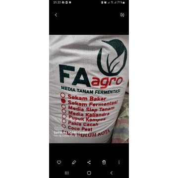 sekam bakar dan sekam fermentasi