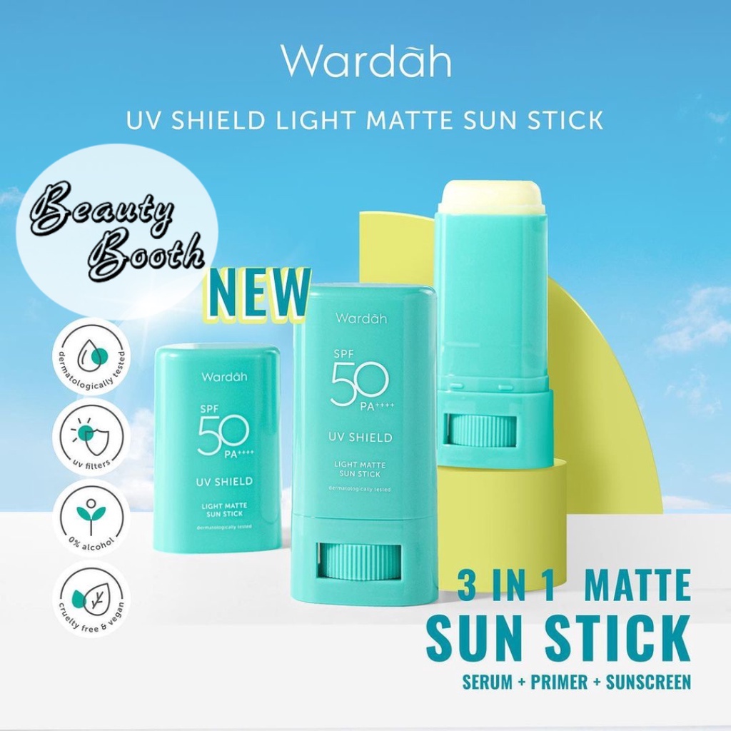 WARDAH UV Shield SPF50 Light Matte Sun Stick 22gr | Sunscreen Stick