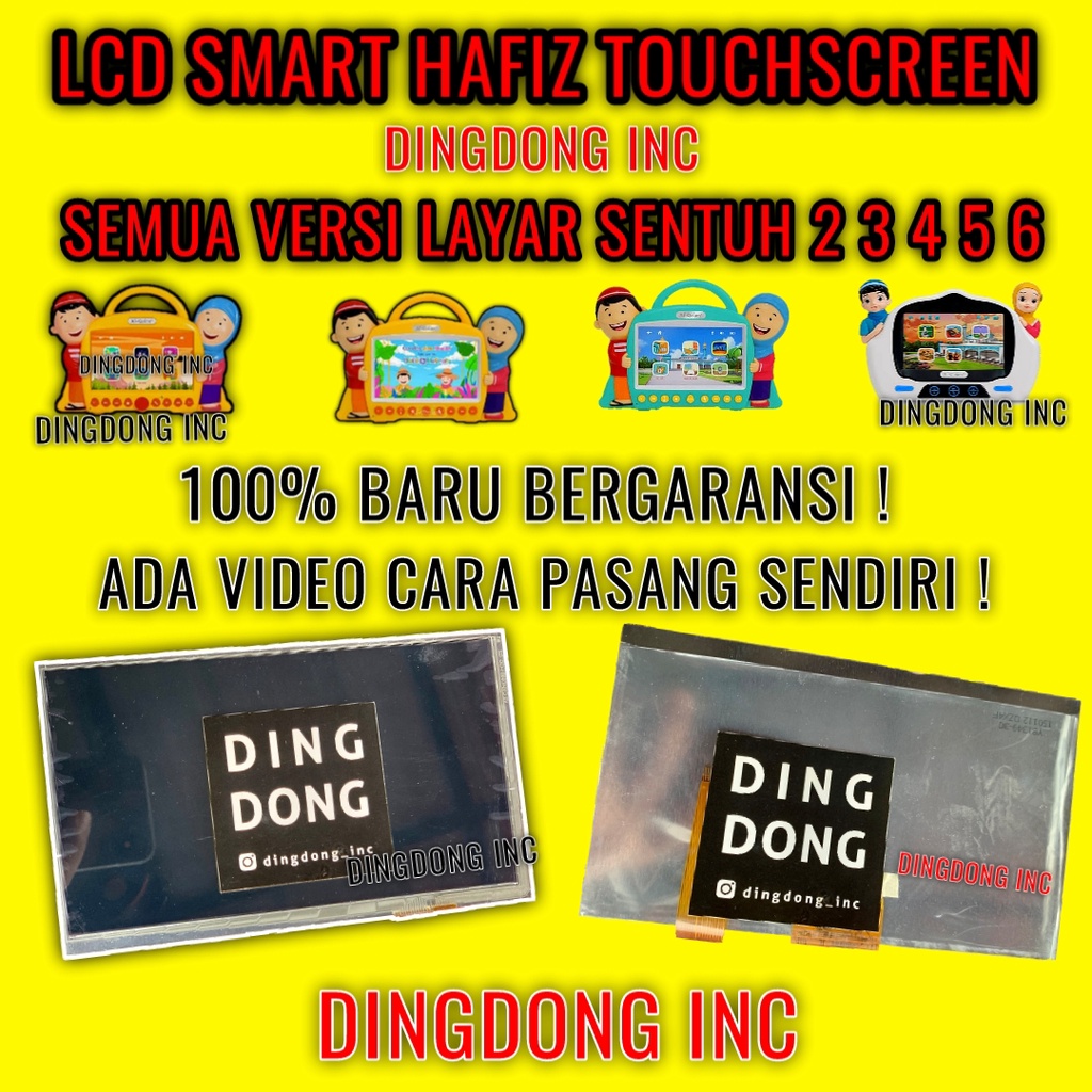 SMART HAFIZ LCD TOUCHSCREEN VERSI 2 3 4 5 6 LAYAR SENTUH BARU SMARTHAFIZ RESSA GARANSI