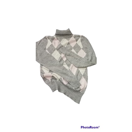 preloved sweter rajut wanita/crewneck/rajut ketupat