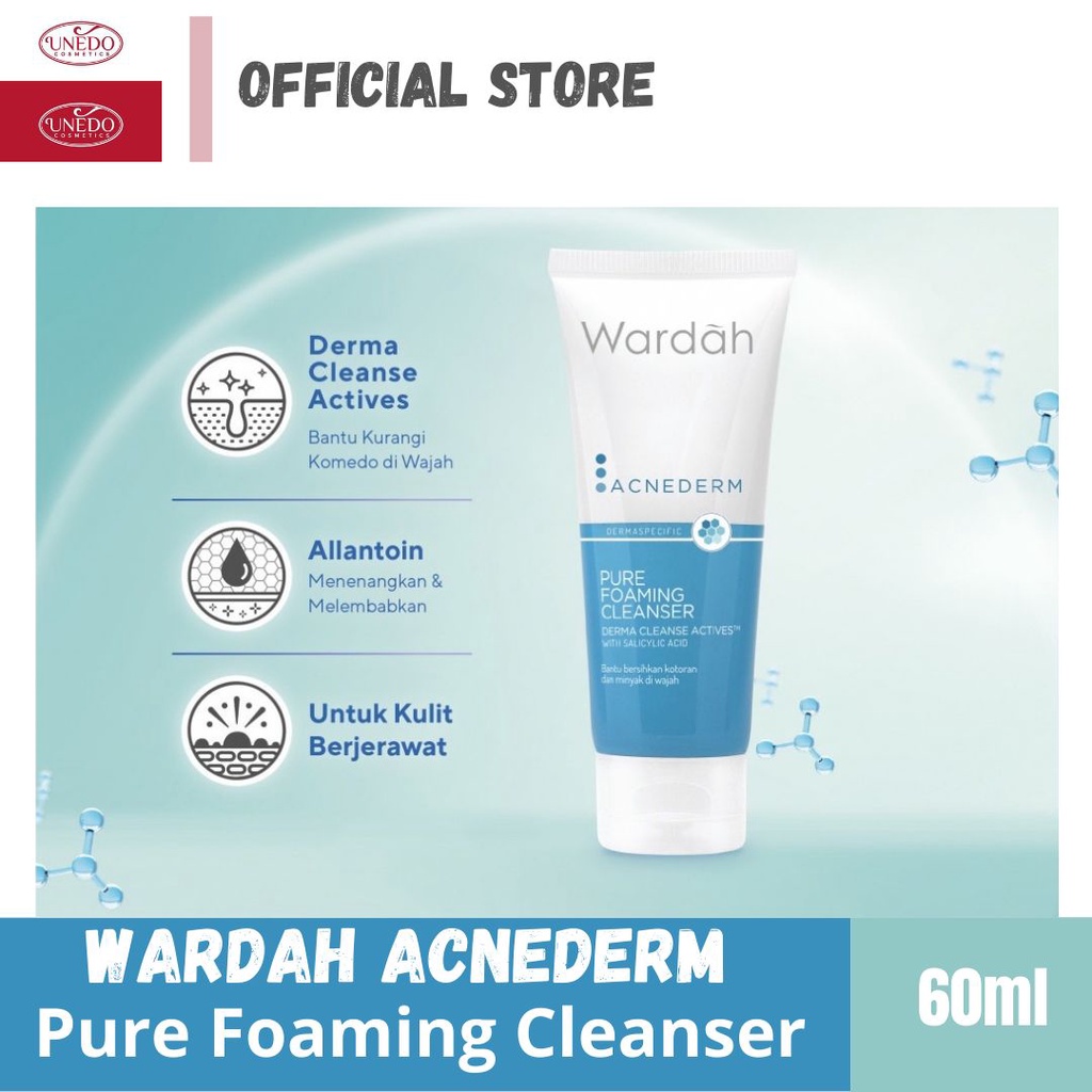 Wardah Acnederm Pure Foaming Cleanser