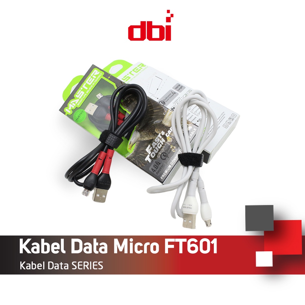 Kabel Data Micro USB Type C 100cm FAST CHARGING 4A MASTER FT601