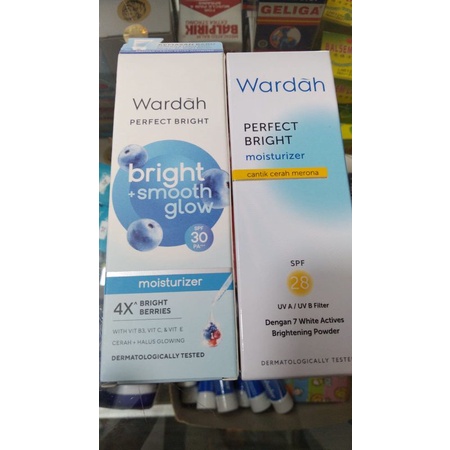 Wardah Perfect Bright Moisturizer Normal Skin | Pelembab | Pencerah | Menyamarkan Noda Bekas Jerawat