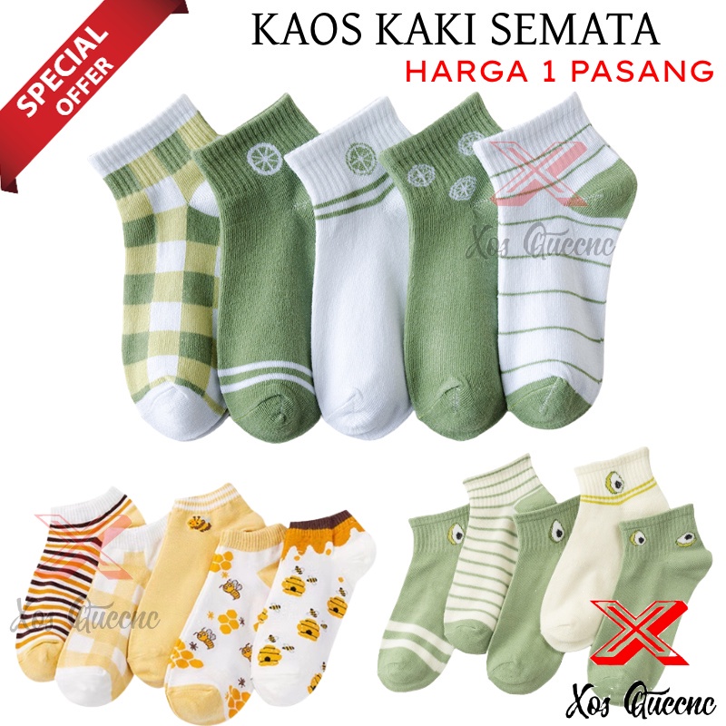 [XOQ] KAOS KAKI ANGKLE KARAKTER / KAOS KAKI FASHION / KAOS KAKI PENDEK / KAOS KAKI ALPUKAT / KAOS KAKI LEMON / KAOS KAKI SEMATA / KAOS KAKI ANAK