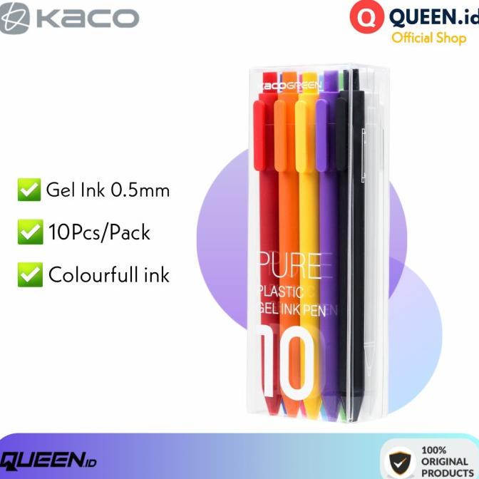 

HARGA DISKON Mijia Mi KACO PEN GEL 10pcs Colourful iNk 0.5mm Pulpen