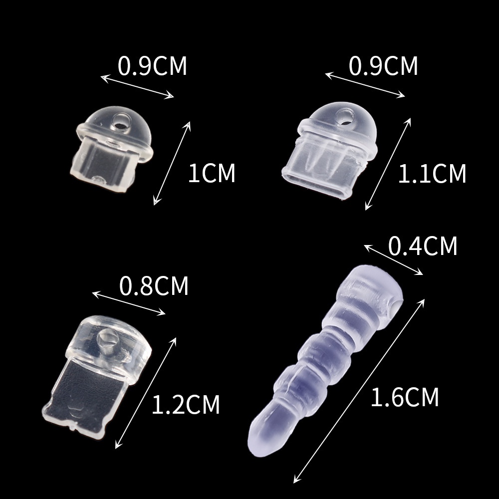 [Harga Grosir]Plug Pelindung Lubang Headphone Multi Mode Bahan PVC Transparan Tahan Lama