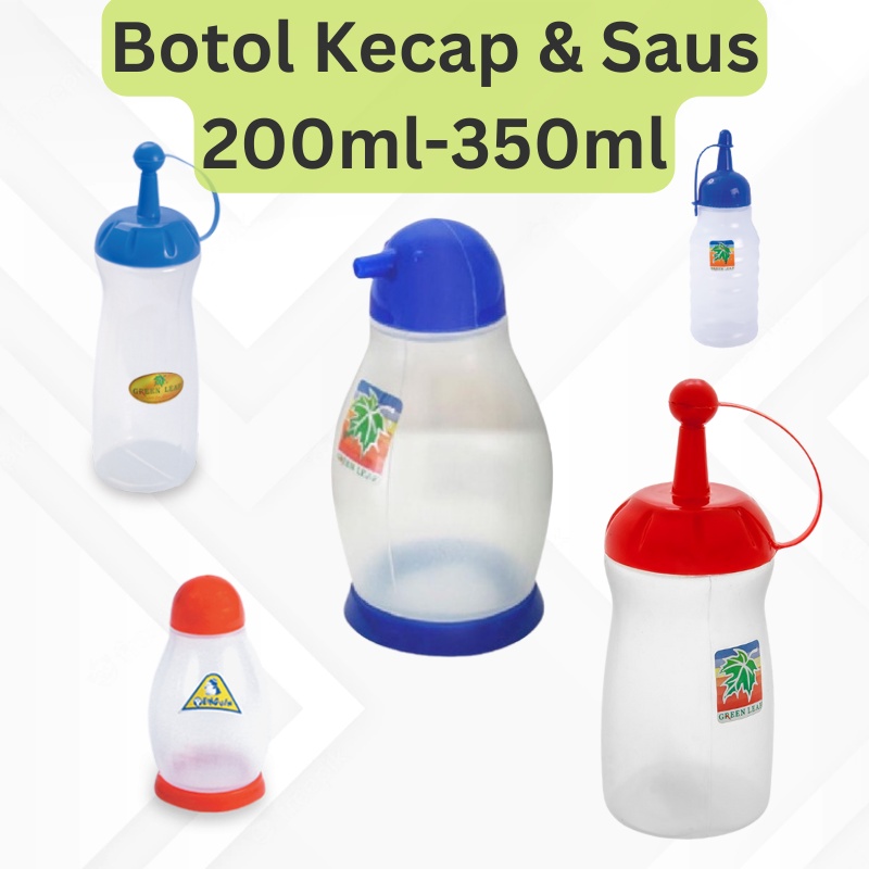 Botol Kecap - Saus Vitto Ukuran 250ml dan 350ml - Penguin 200ml - Sahron 290ml - Botol Saos - Kecap Asin