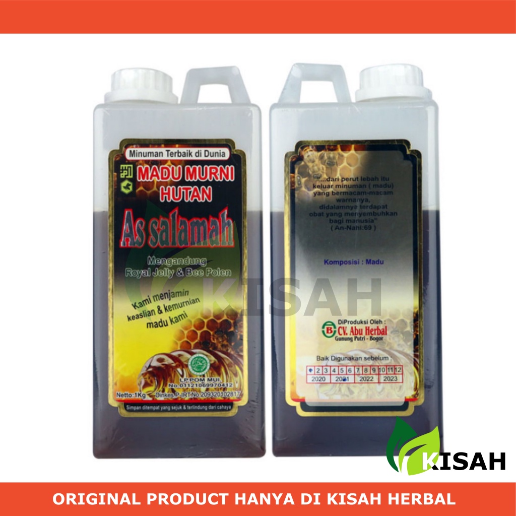 MADU MURNI 1KG, MADU ASLI 1 KG, MADU HUTAN AS SALAMAH 1 KG, ASSALAMAH 1KG