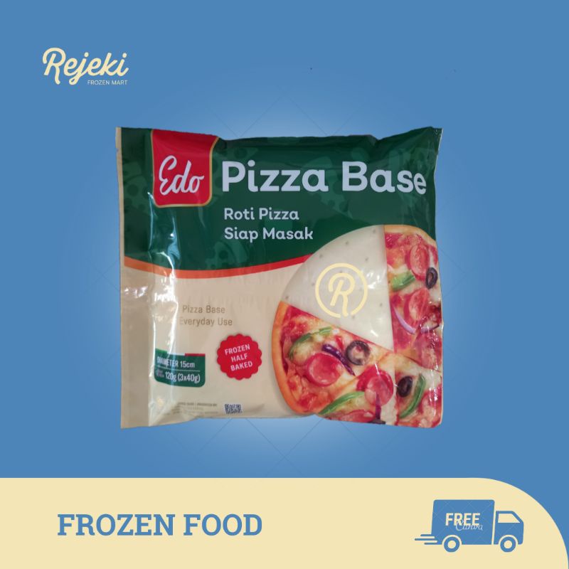 

EDO Pizza Base Instant / Pizza Dough 15cm 3pcs - Rejeki Frozen Mart