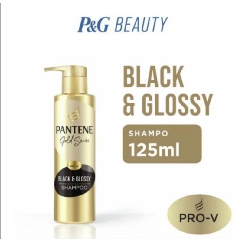 Pantene Gold Series Black&Glossy shampoo 125ml/Black&Glossy270ml/450ml