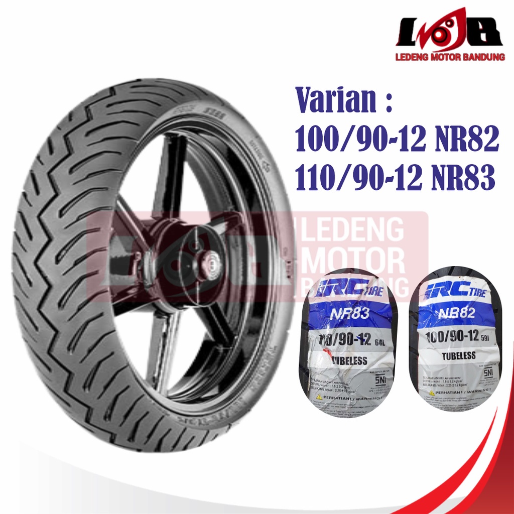 IRC NR82 83 Ring 12 90/100/110 Ban Tubeless Vespa Matic Depan Belakang